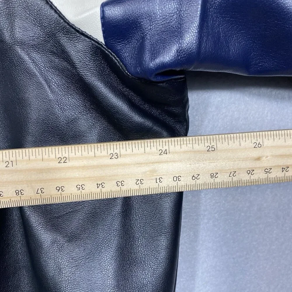 Vintage Dallas Cowboys Faux Leather Jacket G-III Mens Medium NFL Football Coat